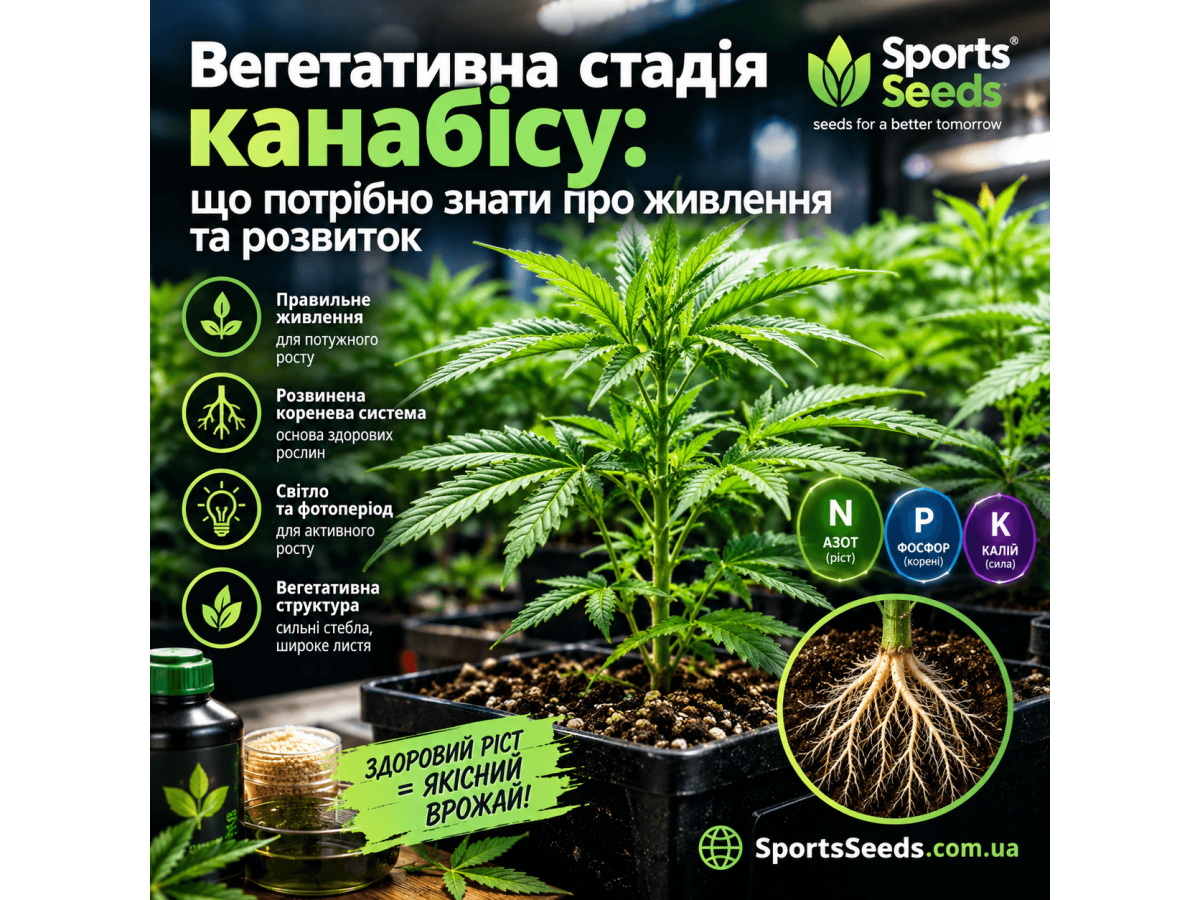 Вегетативна стадія канабісу
